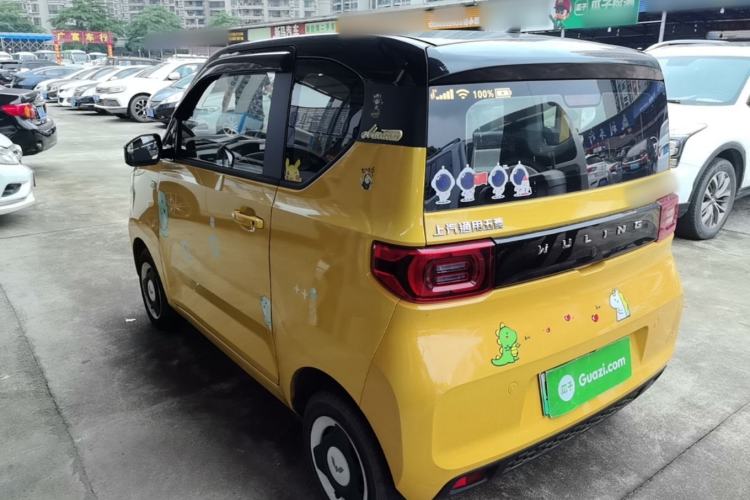 Used Wuling Hongguang MINIEV 2021 Macaron Sandwich Model 170 km Lithium Iron Phosphate Rear Left 45 Deg