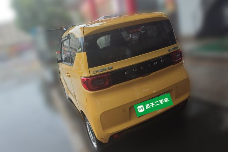 Used Wuling Hongguang MINIEV 2021 Macaron Fashion Model Lithium Iron Phosphate Rear Left 45 Deg