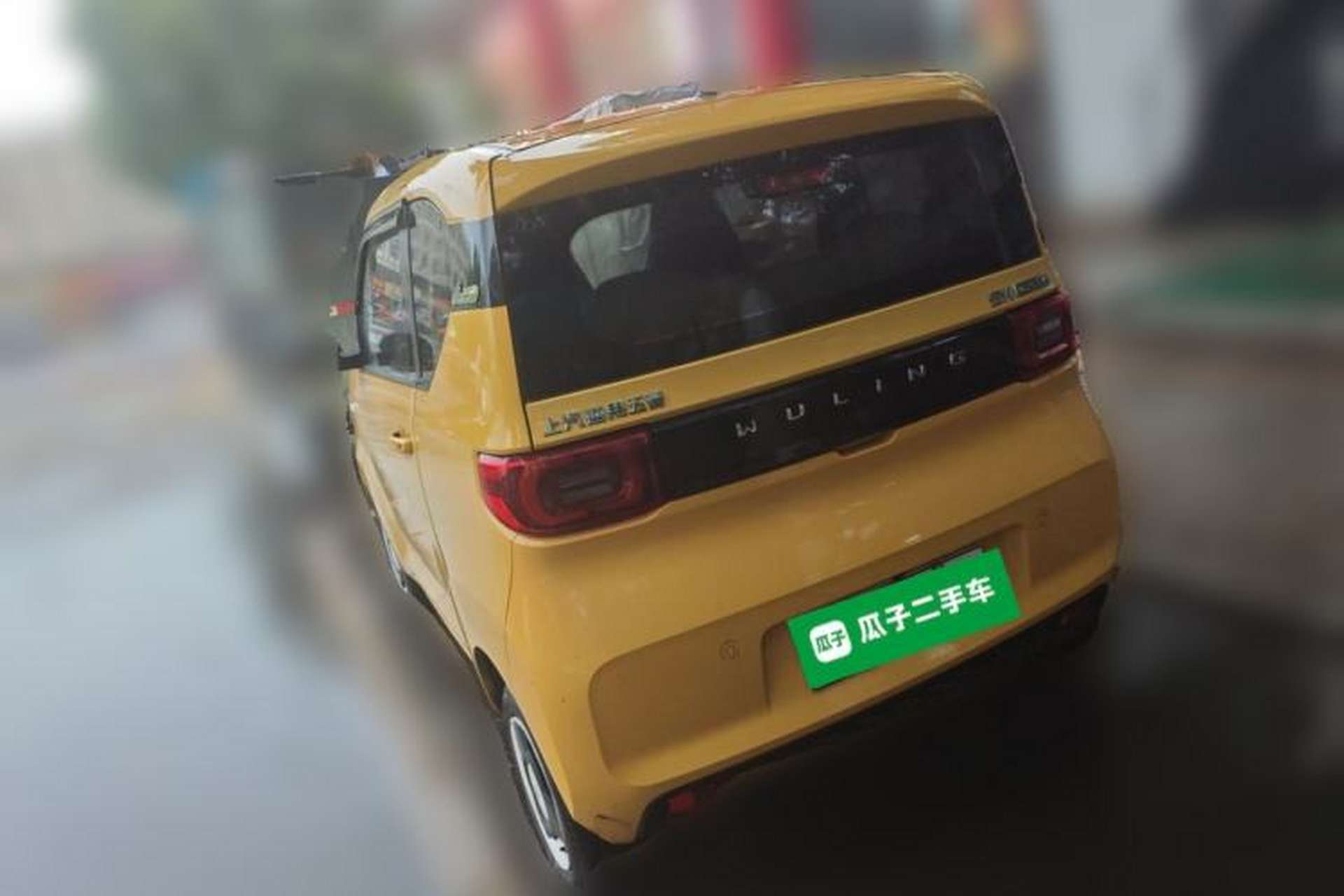 Used Wuling Hongguang MINIEV 2021 Macaron Fashion Model Lithium Iron Phosphate Rear Left 45 Deg