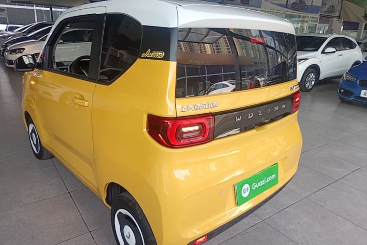 Used Wuling Hongguang MINIEV 2021 Macaron Fashion Model Lithium Iron Phosphate Rear Left 45 Deg