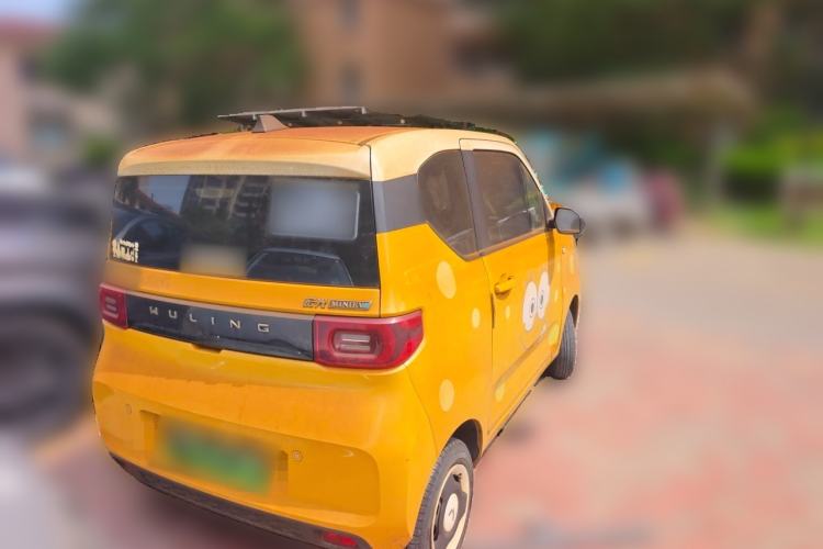 Used Wuling Hongguang MINIEV 2021 Macaron Sandwich Model 170 km Lithium Ternary Rear Right 45 Deg