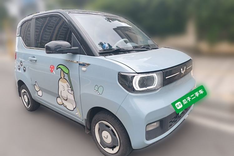 Used Wuling Hongguang MINIEV 2022 Macaron Fashion Model Lithium Iron Phosphate Front Right 45 Deg