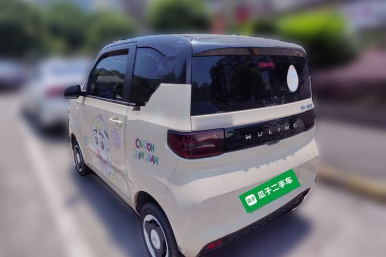 Used Wuling Hongguang MINIEV 2022 Macaron Fashion Model Lithium Iron Phosphate Rear Left 45 Deg