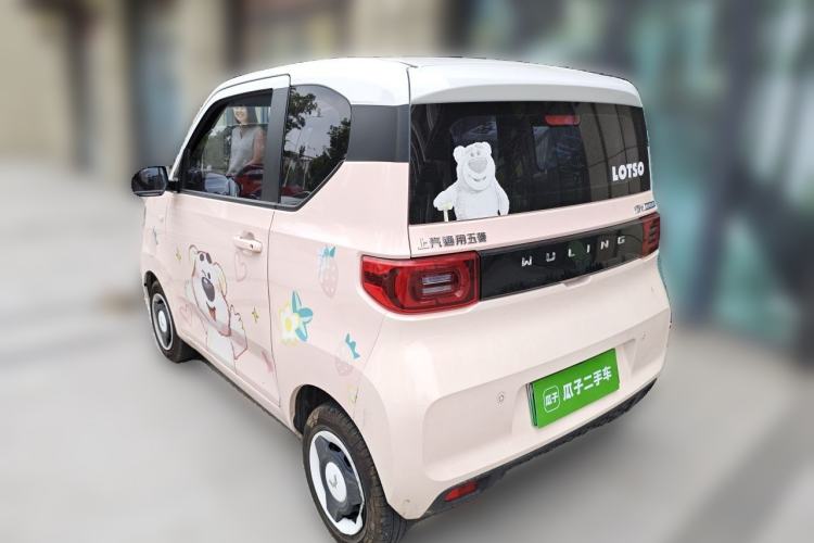 Used Wuling Hongguang MINIEV 2022 Macaron Premium Model – Lithium Ternary Battery Rear Left 45 Deg