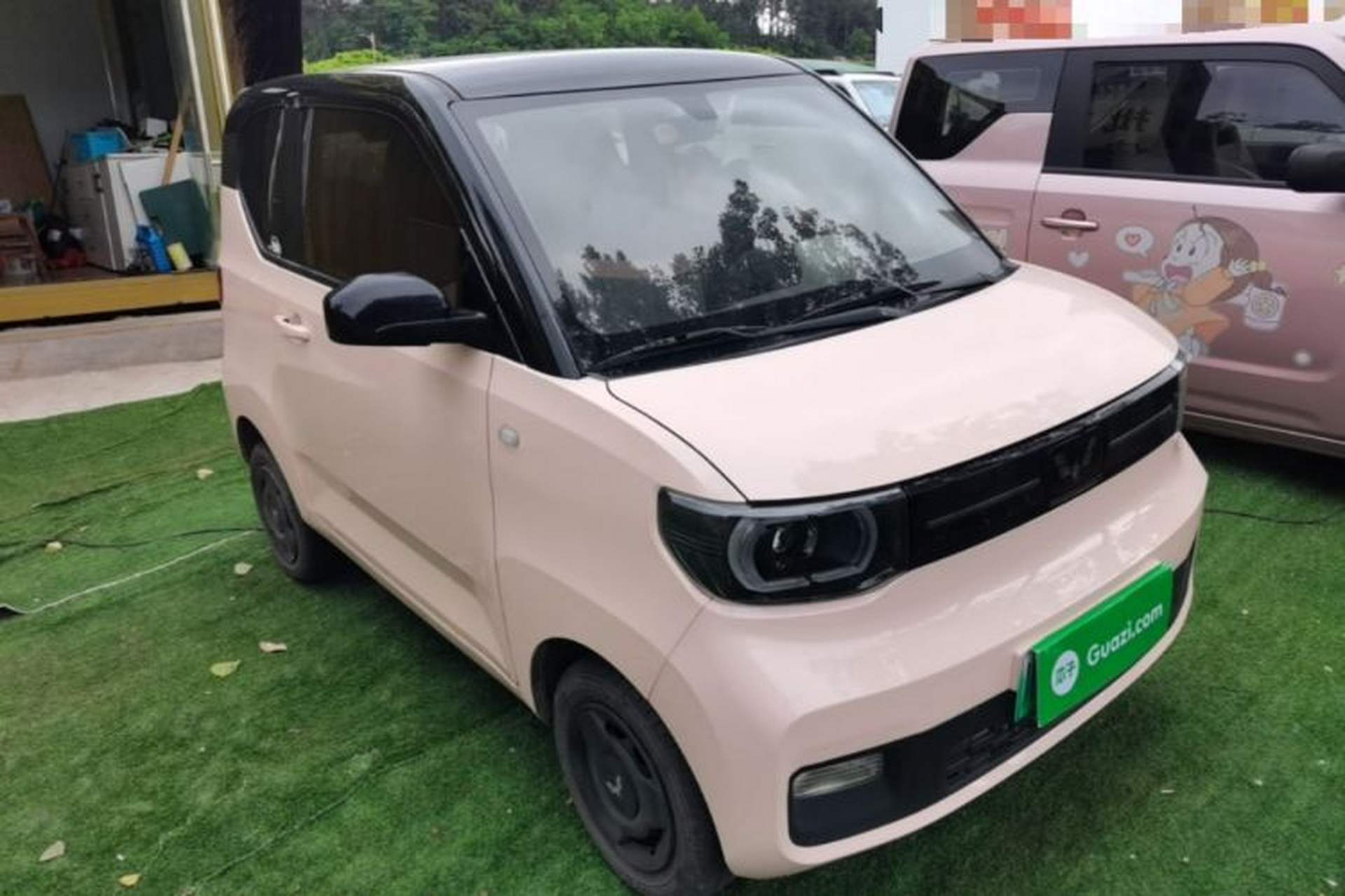 Used Wuling Hongguang MINIEV 2022 Macaron Fashion Model Lithium Iron Phosphate Front Right 45 Deg
