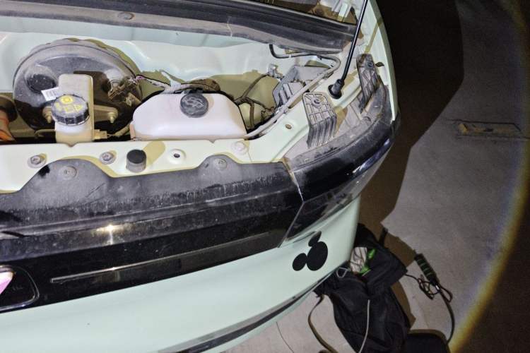 Used Wuling Hongguang MINIEV 2022 Macaron Fashion Model Lithium Iron Phosphate Engine Bay Left