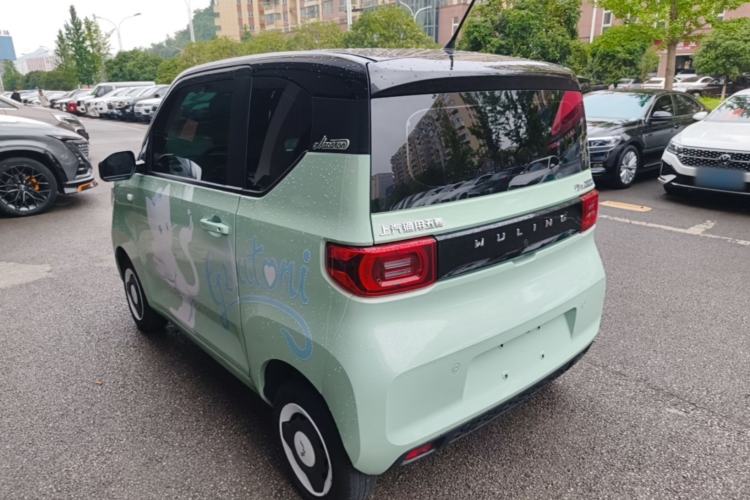 Used Wuling Hongguang MINIEV 2022 Macaron Premium Model – Lithium Ternary Battery Rear Left 45 Deg
