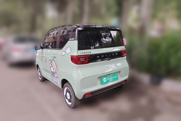 Used Wuling Hongguang MINIEV 2022 Macaron Fashion Model Lithium Iron Phosphate Rear Left 45 Deg