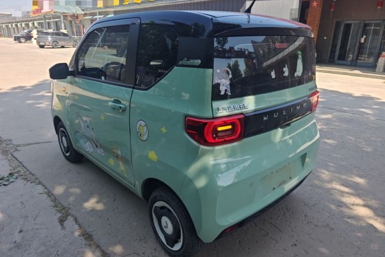 Used Wuling Hongguang MINIEV 2022 Macaron Fashion Model Lithium Iron Phosphate Rear Left 45 Deg
