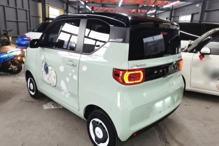 Used Wuling Hongguang MINIEV 2022 Macaron Fashion Model Lithium Iron Phosphate Rear Left 45 Deg