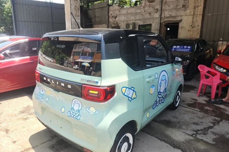 Used Wuling Hongguang MINIEV 2022 Macaron Premium Model – Lithium Ternary Battery Rear Right 45 Deg