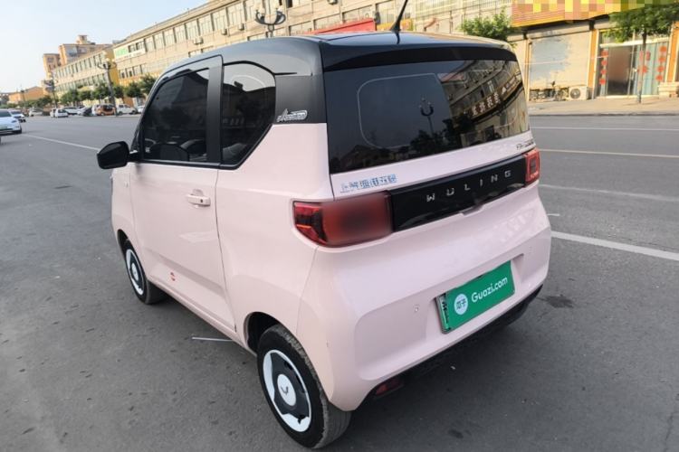 Used Wuling Hongguang MINIEV 2022 Macaron Fashion Model Lithium Iron Phosphate Rear Left 45 Deg