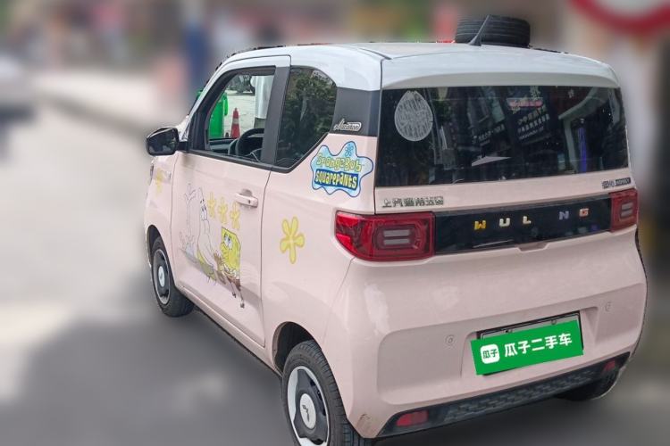 Used Wuling Hongguang MINIEV 2022 Macaron Fashion Model Lithium Iron Phosphate Rear Left 45 Deg