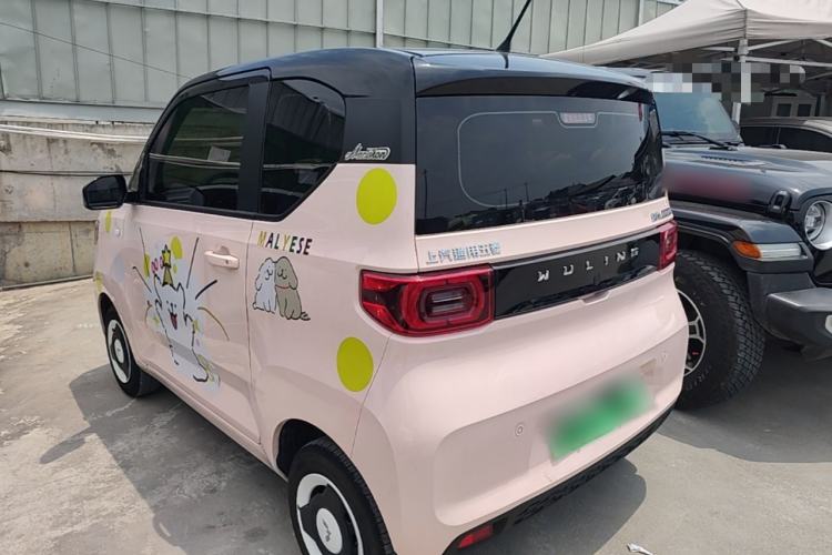Used Wuling Hongguang MINIEV 2022 Macaron Fashion Model Lithium Iron Phosphate Rear Left 45 Deg