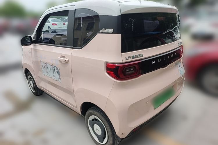 Used Wuling Hongguang MINIEV 2022 Macaron Fashion Model Lithium Iron Phosphate Rear Left 45 Deg