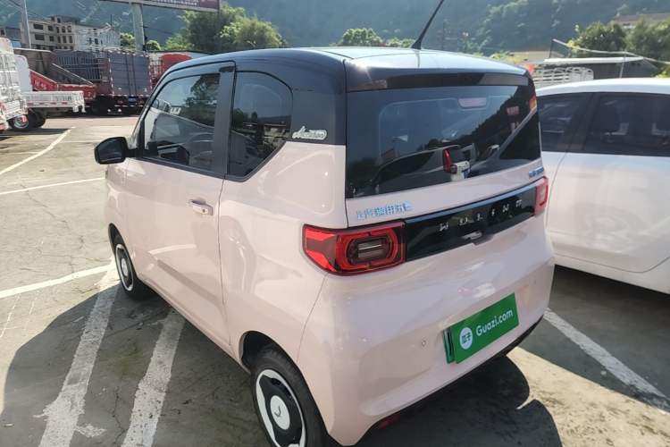 Used Wuling Hongguang MINIEV 2022 Macaron Premium Model – Lithium Ternary Battery Rear Left 45 Deg