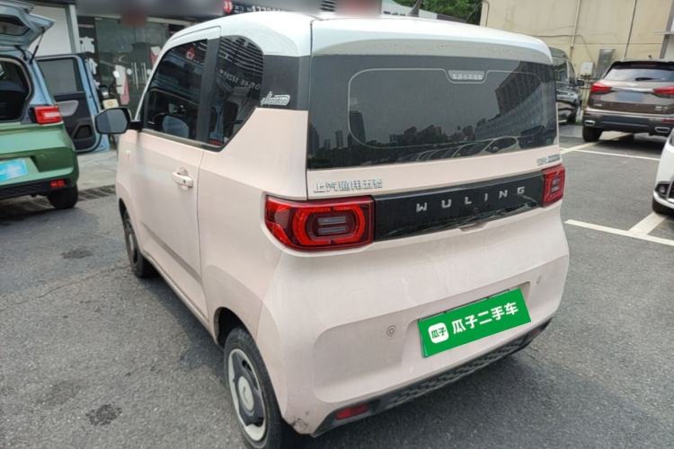 Used Wuling Hongguang MINIEV 2022 Macaron Premium Model – Lithium Ternary Battery Rear Left 45 Deg