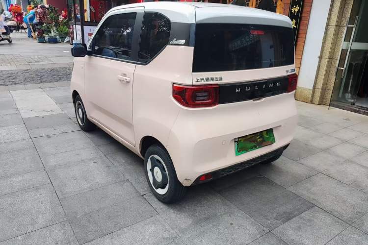 Used Wuling Hongguang MINIEV 2022 Macaron Premium Model – Lithium Ternary Battery Rear Left 45 Deg