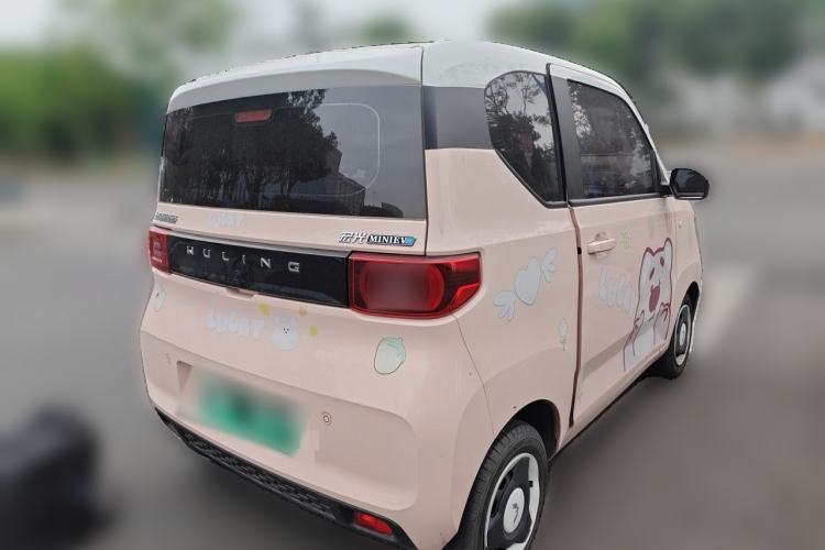 Used Wuling Hongguang MINIEV 2022 Macaron Premium Model – Lithium Ternary Battery Rear Right 45 Deg