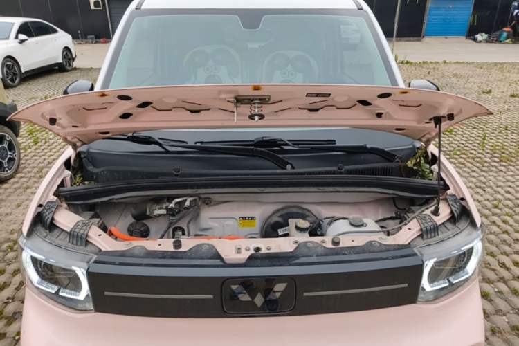 Used Wuling Hongguang MINIEV 2022 Macaron Fashion Model Lithium Iron Phosphate Engine Bay