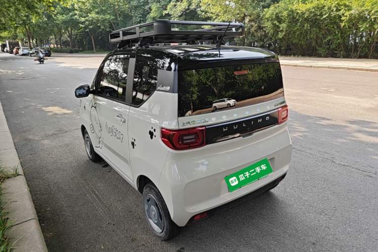 Used Wuling Hongguang MINIEV 2022 Macaron Fashion Model Lithium Iron Phosphate Rear Left 45 Deg