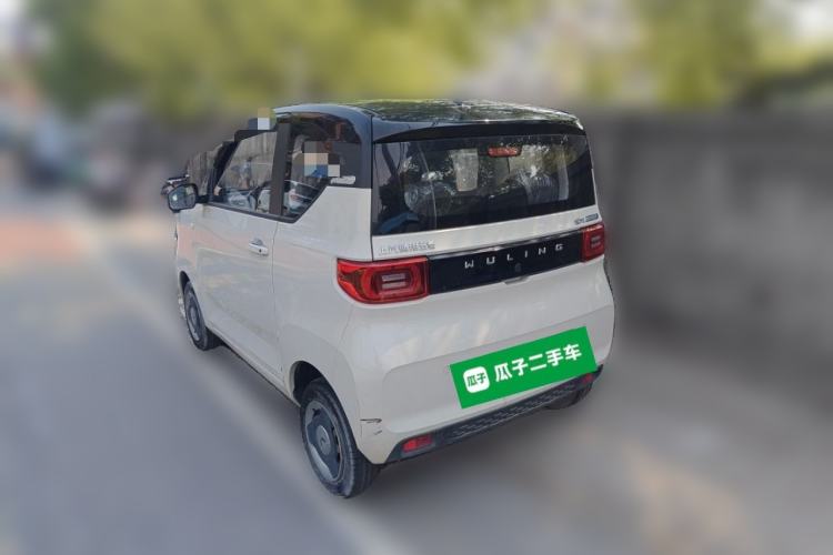 Used Wuling Hongguang MINIEV 2022 Macaron Fashion Model Lithium Iron Phosphate Rear Left 45 Deg