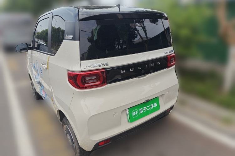 Used Wuling Hongguang MINIEV 2022 Macaron Fashion Model Lithium Iron Phosphate Rear Left 45 Deg
