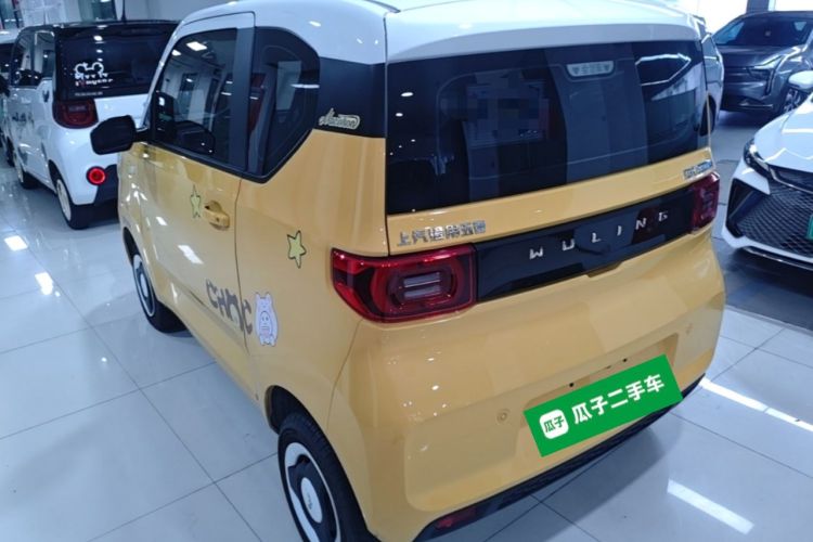 Used Wuling Hongguang MINIEV 2022 Macaron Fashion Model Lithium Iron Phosphate Rear Left 45 Deg