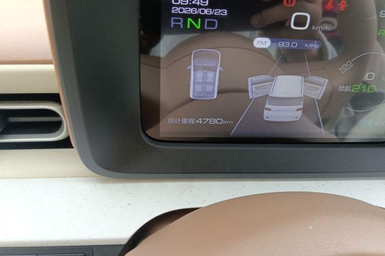 Used Wuling Hongguang MINIEV 2024 3rd Generation 215km Youth Edition Odometer Close Up