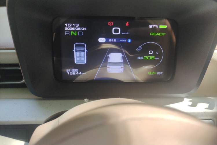 Used Wuling Hongguang MINIEV 2024 3rd Generation 215km Youth Edition Odometer Close Up