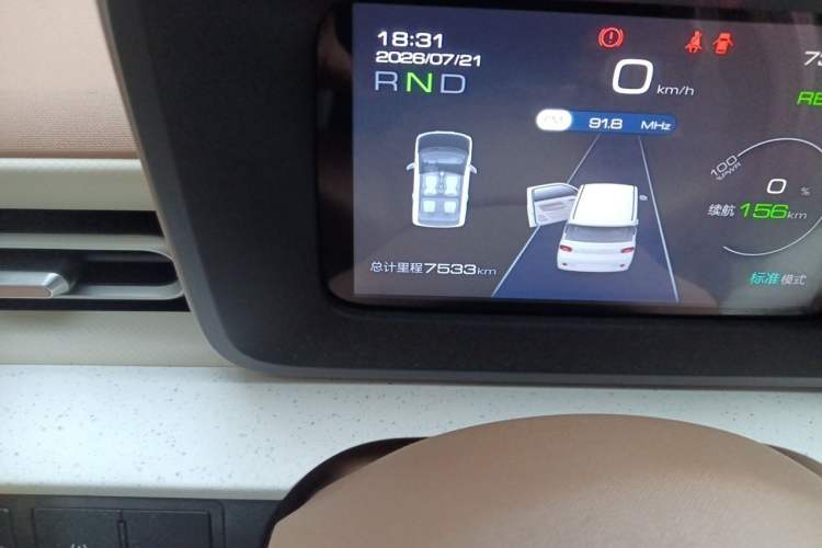 Used Wuling Hongguang MINIEV 2024 3rd Generation 215km Youth Edition Odometer Close Up