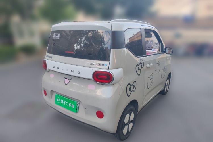 Used Wuling Hongguang MINIEV 2024 3rd Generation 215km Advanced Version Rear Right 45 Deg
