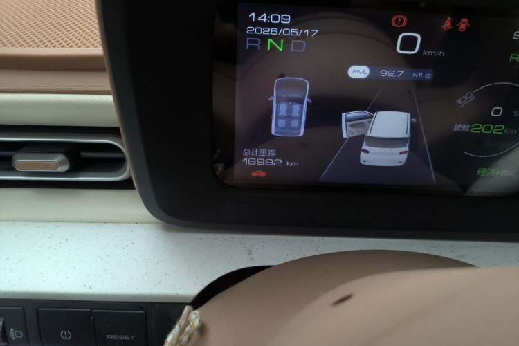 Used Wuling Hongguang MINIEV 2024 3rd Generation 215km Youth Edition Odometer Close Up