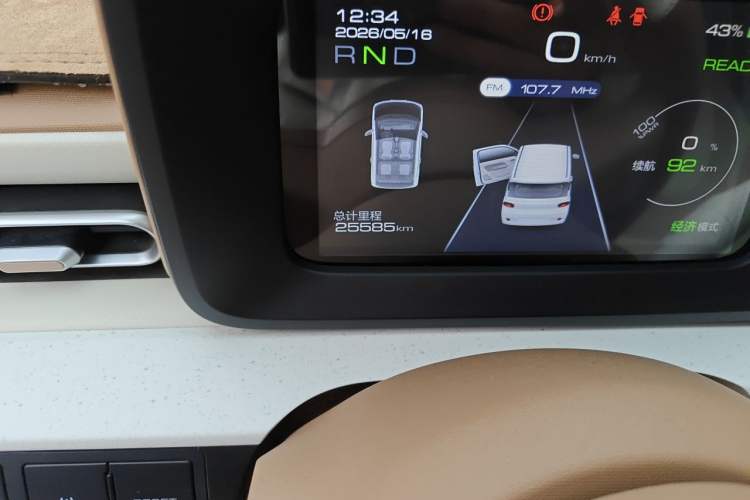 Used Wuling Hongguang MINIEV 2024 3rd Generation 215km Youth Edition Odometer Close Up
