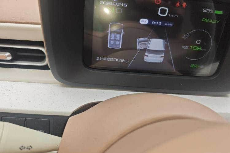 Used Wuling Hongguang MINIEV 2024 3rd Generation 215km Youth Edition Odometer Close Up