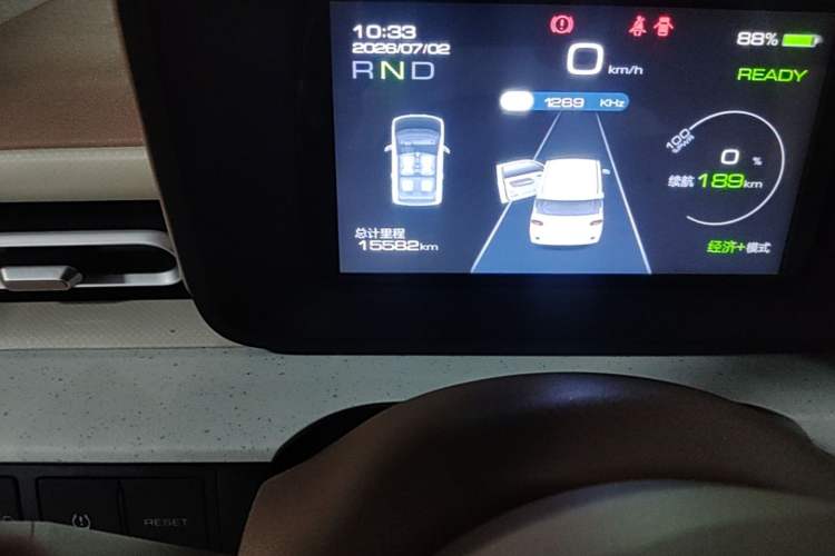Used Wuling Hongguang MINIEV 2024 3rd Generation 215km Youth Edition Odometer Close Up