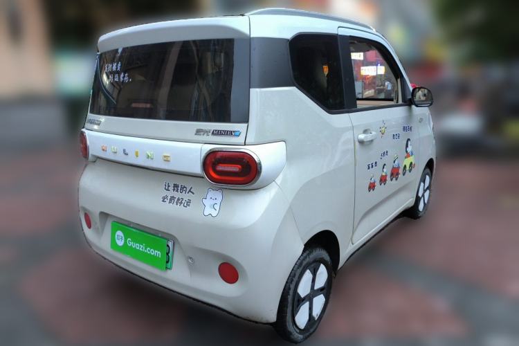 Used Wuling Hongguang MINIEV 2024 3rd Generation 215km Advanced Version Rear Right 45 Deg