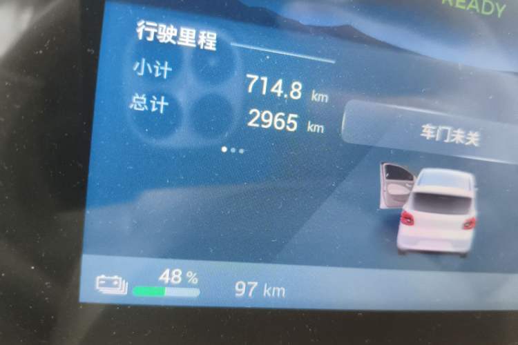 Used Wuling Hongguang MINIEV 2025 Four-Door Version Advanced Edition Odometer Close Up