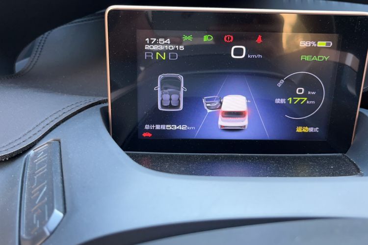 Used Wuling NAMMIEV 2021 Playful Model – High-Power Version Odometer Close Up
