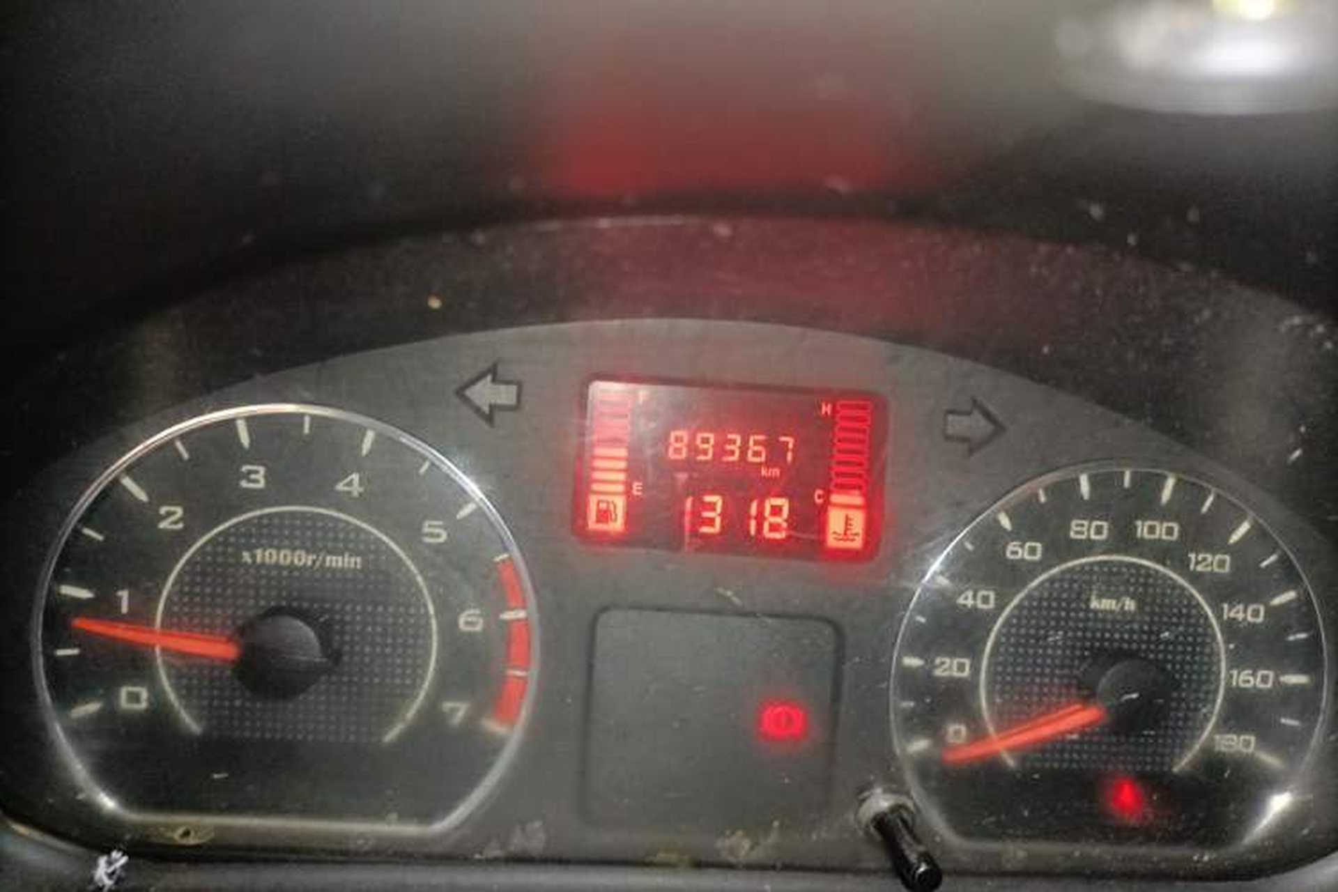 Used Wuling Rongguang 2014 1.2L S Base Model Odometer Close Up