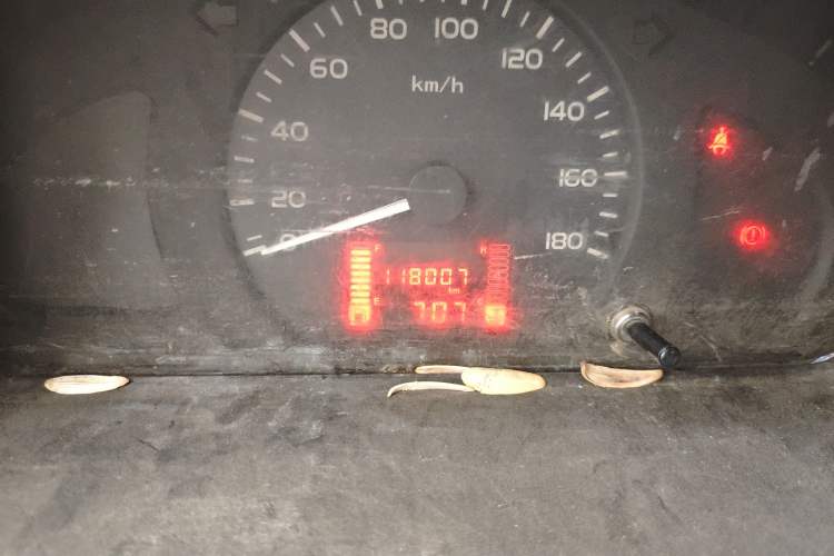 Used Wuling Rongguang 2015 1.2L S Base Model CNG Odometer Close Up