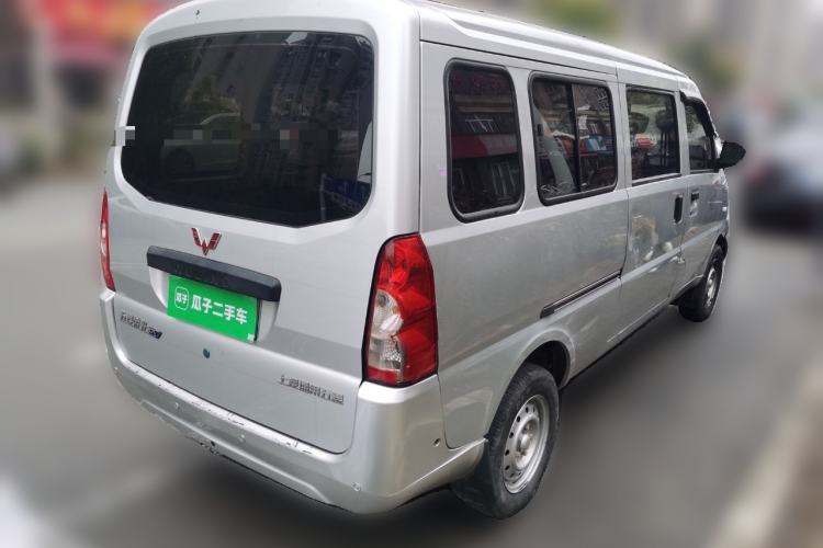 Used Wuling Rongguang EV 2022 Basic Passenger Bus Powered by Penghui Battery Rear Right 45 Deg
