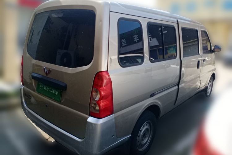 Used Wuling Rongguang EV 2022 Basic Passenger Bus Powered by Penghui Battery Rear Right 45 Deg