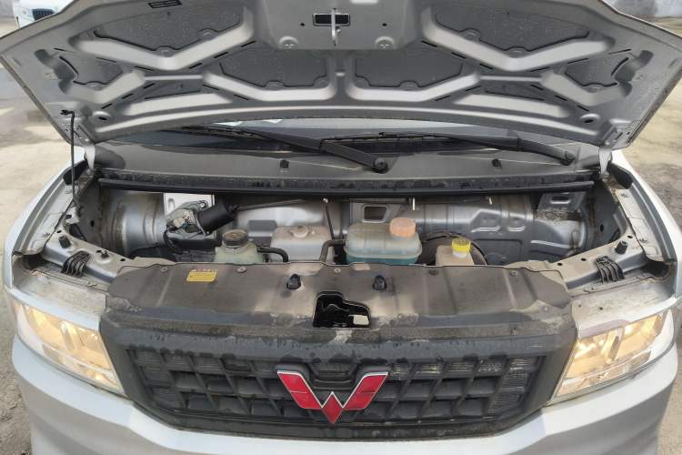 Used Wuling Rongguang New Truck EV 2023 Container Truck Single Row Single Layer Side-Opening Door Engine Bay