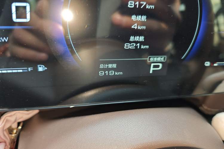 Used Wuling Starlight 730 2025 Model Plug-in Hybrid 125km Luxury Edition Odometer Close Up