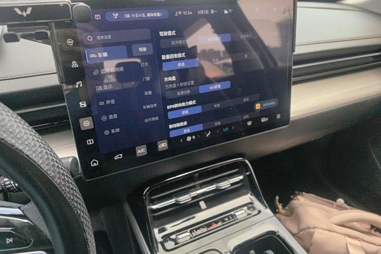 Used Wuling Xingguang 2024 Co-Creation Edition 510 Advanced Model Audio And AC Panel