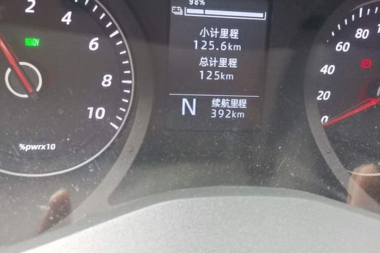 Used Wuling Yangguang 2025 Model 400km Bus Edition—Comfort Edition Odometer Close Up