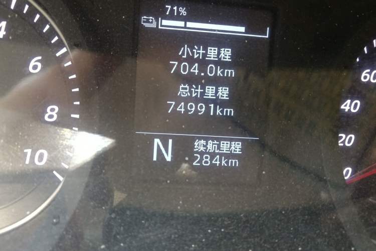 Used Wuling Yangguang 2025 Model 400km Bus Edition—Comfort Edition Odometer Close Up