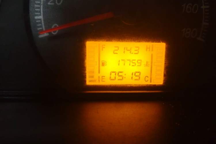 Used Wuling Zhiguang 2023 1.5L Utility Version with Enclosed Windows 2 Seats Odometer Close Up