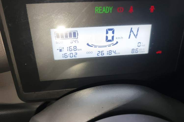 Used Wuling Zhiguang New Energy 2025 Standard Model Odometer Close Up